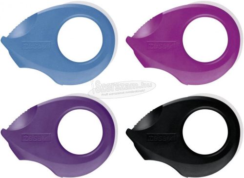 TESA Mini adagoló, tesafilm, fekete, Lila, rózsaszín, kék 1db 58230-00