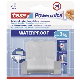   TESA Vízálló vízlehúzó fali tartó, fém, Powerstrips 1db 59710-00000-04