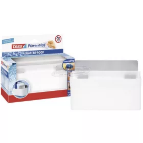   TESA Fali tartó, fehér, fém, Powerstrips Waterproof vízálló 59711