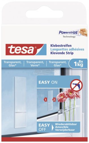TESA ragasztócsíkok Átlátszó 8db 77733-00000-20
