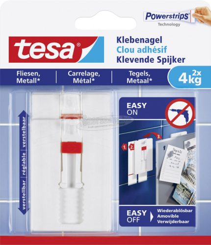 TESA ragasztós köröm állítható Fehér 2db 77767-00000-00