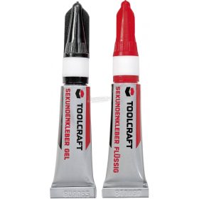 TOOLCRAFT Pillanatragasztó-készlet 886517