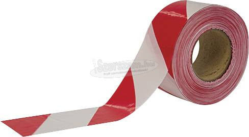 CIMCO 182782 Védőszalag piros/fehér 500mx75mm 182782
