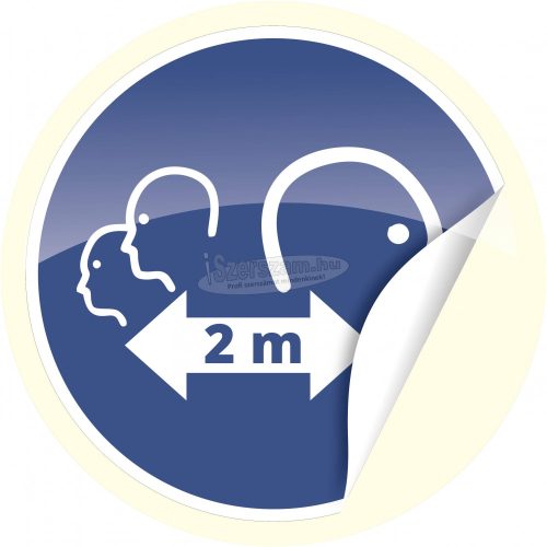 CIMCO Figyelmeztető matrica távolságtartás 200mm 18 2824