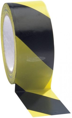 COBA EUROPE Öntapadós padlójelölő szalag fekete/sárga 33m x 50mm COBAtape TP010702