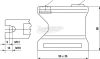 BESSEY rögzítő talp 80mm BASO