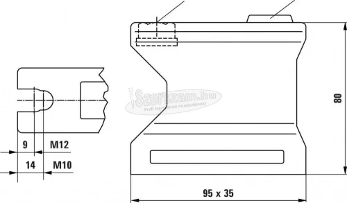 BESSEY rögzítő talp 80mm BASO