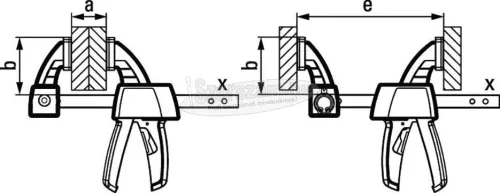 BESSEY EZS egykezes szorító 300/80mm EZS30-8