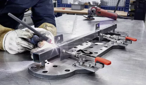 BESSEY STC-IHH tolórudas, vízszintes állásban záró gyorsrögzítők, vízszintes alaplappal 35mm STC-IHH25