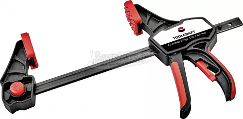 TOOLCRAFT Egykezes szorítók, 150x85mm, 2 részes készlet 1544398-2 Szorítási szélesség (max,) :150mm Visszavonás:85mm 1544398-2