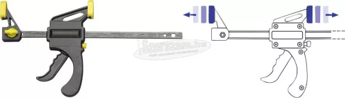 DONAU ELEKTRONIK Egykezes kisméretű gyorsszorító 100mm-es fesztávval M20 M20