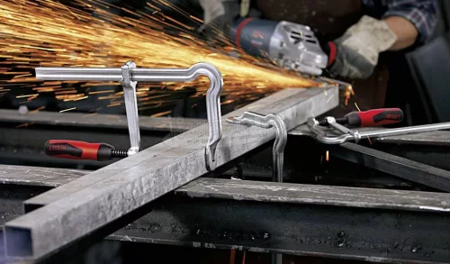 BESSEY GMZ OMEGA menetorsós teljesacél szorító 2-komponensű műanyag markolattal 250/120mm GM25Z-2K