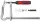 BESSEY GMZ OMEGA menetorsós teljesacél szorító 2-komponensű műanyag markolattal 300/140mm GM30Z-2K