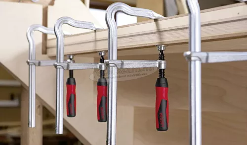 BESSEY GMZ OMEGA menetorsós teljesacél szorító 2-komponensű műanyag markolattal 160/80mm GM16Z-2K