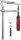 BESSEY GMZ OMEGA menetorsós teljesacél szorító 2-komponensű műanyag markolattal 200/100mm GM20Z-2K