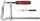 BESSEY GMZ OMEGA menetorsós teljesacél szorító 2-komponensű műanyag markolattal 200/100mm GM20Z-2K
