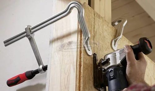 BESSEY GMZ OMEGA menetorsós teljesacél szorító 2-komponensű műanyag markolattal 200/100mm GM20Z-2K