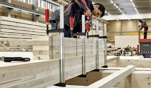 BESSEY TKPN menetorsós temperöntvény szorító minőségi fa markolattal 600/120mm TKPN60BE