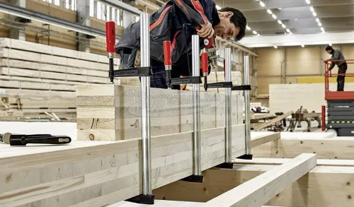 BESSEY TKPN menetorsós temperöntvény szorító minőségi fa markolattal 500/120mm TKPN50BE