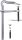 BESSEY GMZ OMEGA menetorsós teljesacél szorító hajtókarral 300/140mm GM30ZK