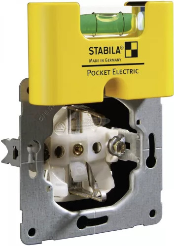 STABILA Mágneses zsebvízmérték, mini vízmérték 7 cm 1mm/m, POCKET ELECTRIC 17775 17775