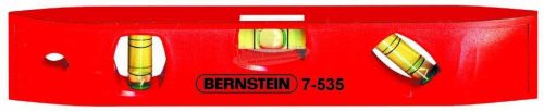 BERNSTEIN Vízmérték, szintező 225mm 3 libellával 7-535