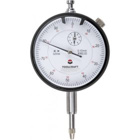   TOOLCRAFT Mérőóra, indikátoróra, 10mm, leolvasás: 0,01mm, TO-6443499 TO-6443499