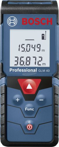 BOSCH PROFESSIONAL Lézeres távolságmérő max 40 m, Professional GLM 40 0 601 072 900