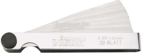 VIGOR Hézagmérő készlet 0,05-1mm, 20 lemez, V1714 V1714