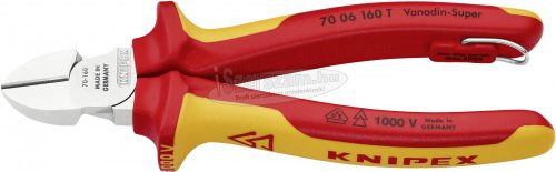 KNIPEX Oldalcsípőfogó VDE 1000V szigetelt krómozott 160mm 70 06 160 T