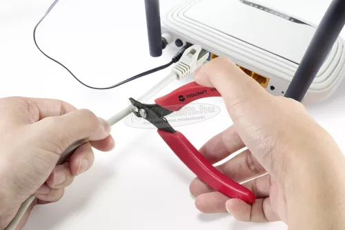TOOLCRAFT PLS-4195 TO-6679767 Elektronikai csípőfogó Gumi bevonattal TO-6679767
