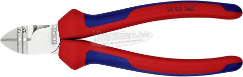 KNIPEX Huzalcsupaszító-oldalcsípőfogó krómozott 160mm 14 25 160