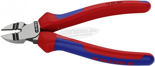 KNIPEX Huzalcsupaszító-oldalcsípőfogó polírozott 160mm 14 22 160