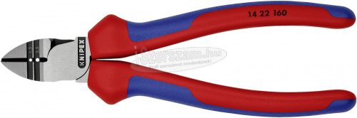 KNIPEX Huzalcsupaszító-oldalcsípőfogó polírozott 160mm 14 22 160