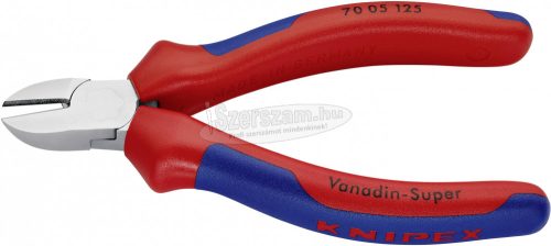 KNIPEX Oldalcsípőfogó krómozott, kétkomponensű nyél 125mm 70 05 125