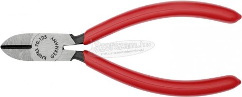 KNIPEX Oldalcsípőfogó, lágy/közepes/kemény huzal max,: 3/2,3/1,5mm, 70 01 125 EAN 70 01 125