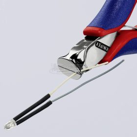   KNIPEX Elektronikai homlokcsípőfogó, lágy/közepes/kemény huzal max,: 1,5/1/0,5mm, 64 32 120 64 32 120