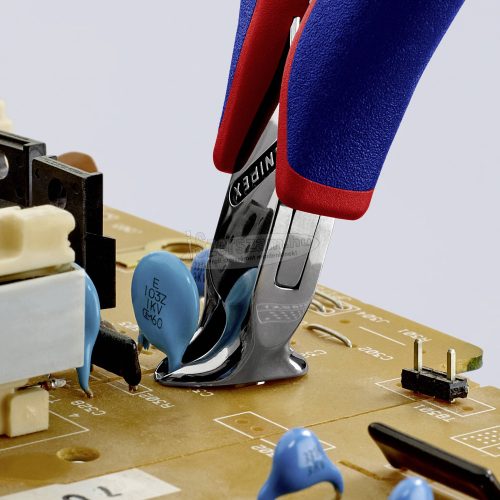 KNIPEX Elektronikai homlokcsípőfogó, lágy/közepes/kemény huzal max,: 1,5/1/0,5mm, 64 32 120 64 32 120