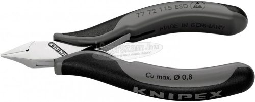 KNIPEX Elektronikai oldalcsípőfogó ESD 115mm 77 72 115 ESD