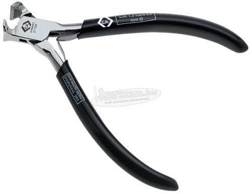 C.K homlokcsípő fogó 130mm, széles fej, hosszú vágóél 2.0mm/AWG12, 1.6mm/AWG14 T3776EF 5