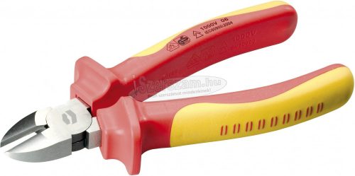 TOOLCRAFT VDE oldalcsípő fogó fazettával 160mm, TO-6751677