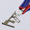 KNIPEX Elektronikai oldalcsípőfogó, vágási érték: lágy/közepes huzal: 1,3/1mm, 77 22 115 77 22 115 SB