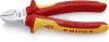 KNIPEX Oldalcsípőfogó szigetelt krómozott 160mm 1000V VDE 70 06 160 SB