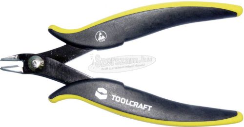 TOOLCRAFT 2238826 TO-6716478 ESD Oldalcsípőfogó Fazetta nélkül 128mm TO-6716478