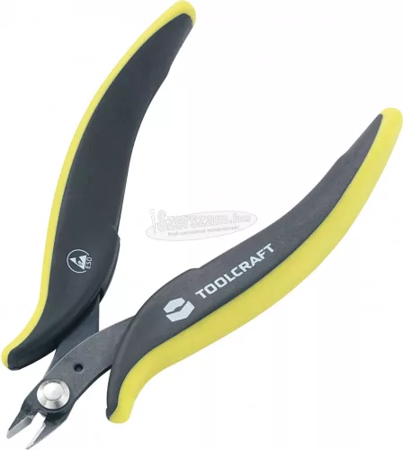TOOLCRAFT 2238826 TO-6716478 ESD Oldalcsípőfogó Fazetta nélkül 128mm TO-6716478