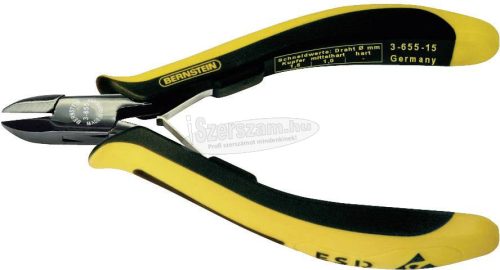 BERNSTEIN ESD Oldalcsípő fogó, 125mm EUROline-Conductive 3-655-15
