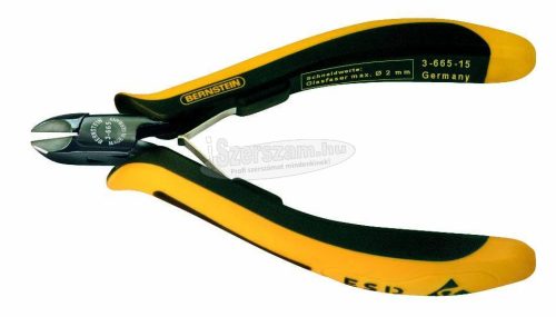 BERNSTEIN ESD Mini oldalcsípőfogó lekerekített csőrrel, 120mm EUROline-Conductive 3-665-15
