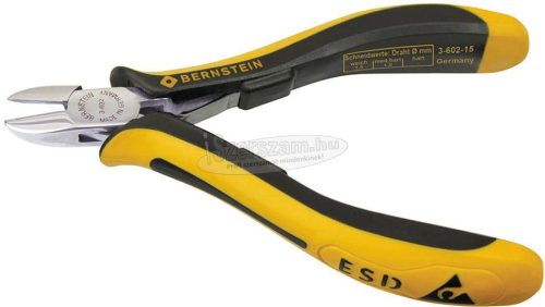 BERNSTEIN TOOLS Oldalcsípőfogó lekerekített csőrrel, lágy/közepes huzal max 1,5/1mm, 3-602-13 3-602-15