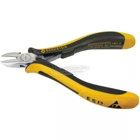   BERNSTEIN ESD Oldalcsípő fogó lekerekített csőrrel, lágy/közepes/kemény huzal max 1,5/1/0,4mm 120mm 3-601-15