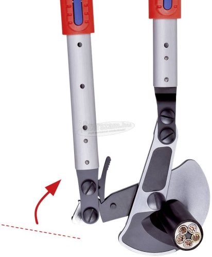 KNIPEX Kábelvágó olló, racsnis, karos, teleszkópos nyél 570mm 95 32 038